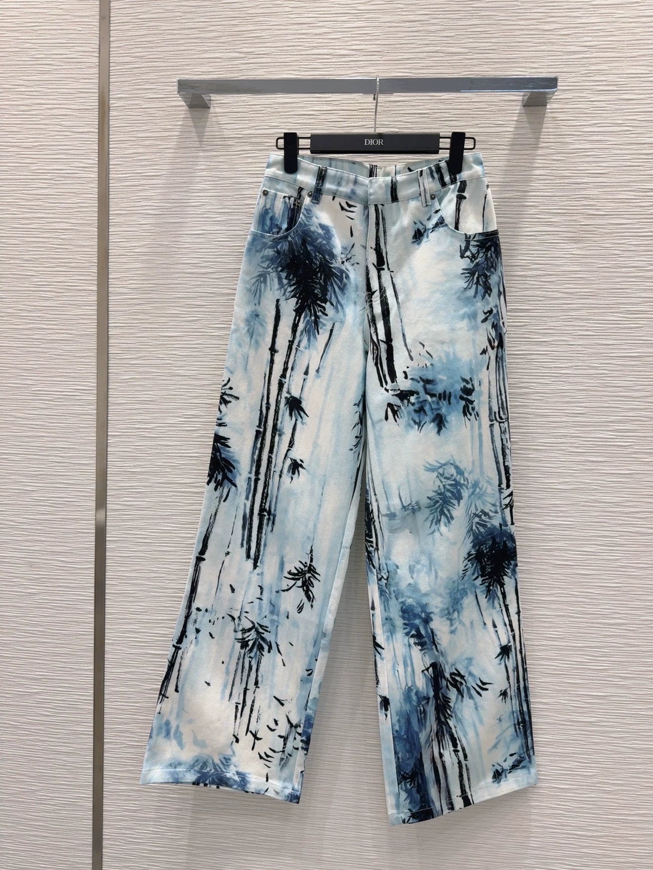 D 25 New Ink Painting Print Jeans