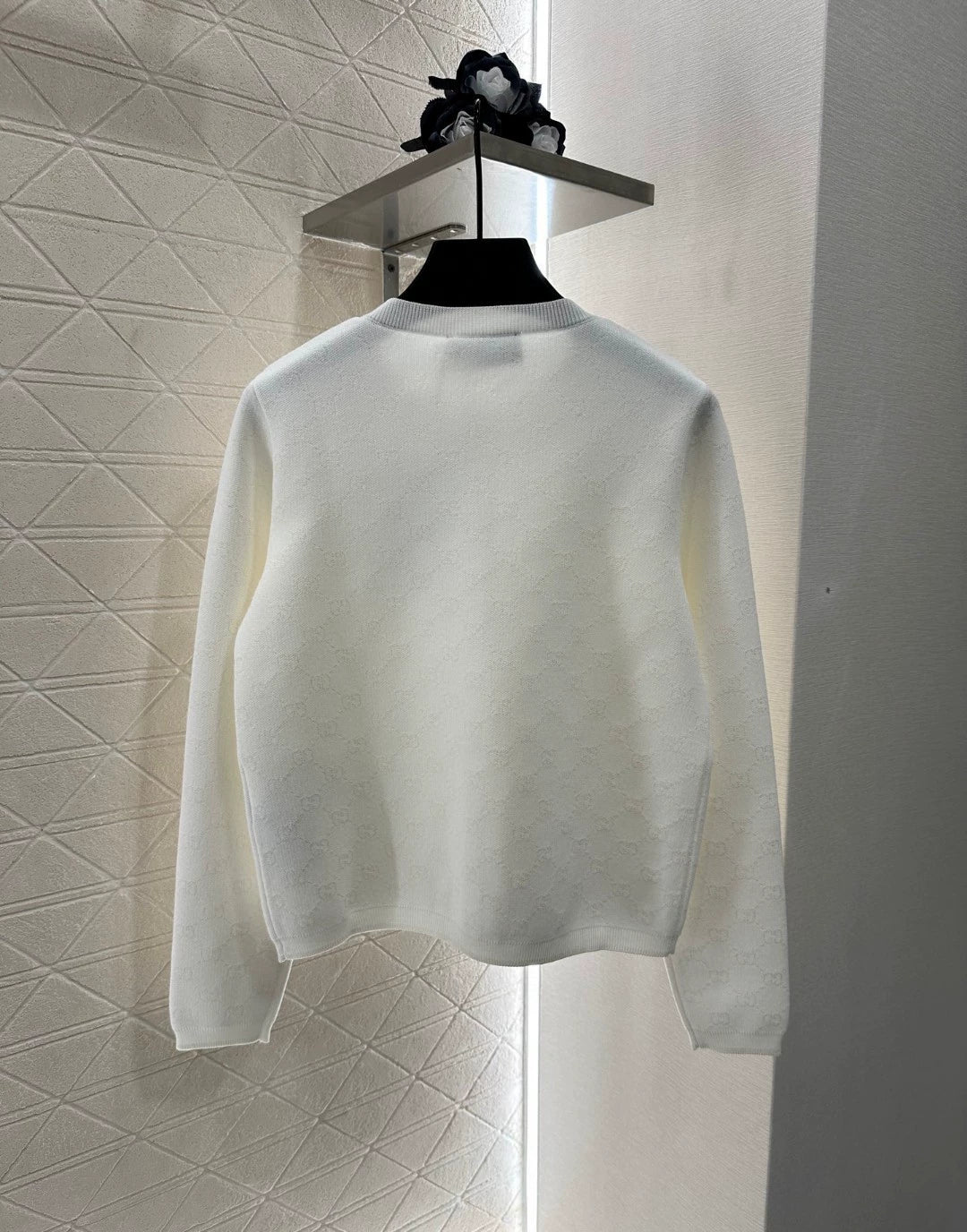 G 25 new style dark pattern logo knitted cardigan