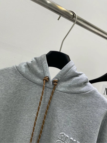 M 24 Grey hooded sweatshirt
