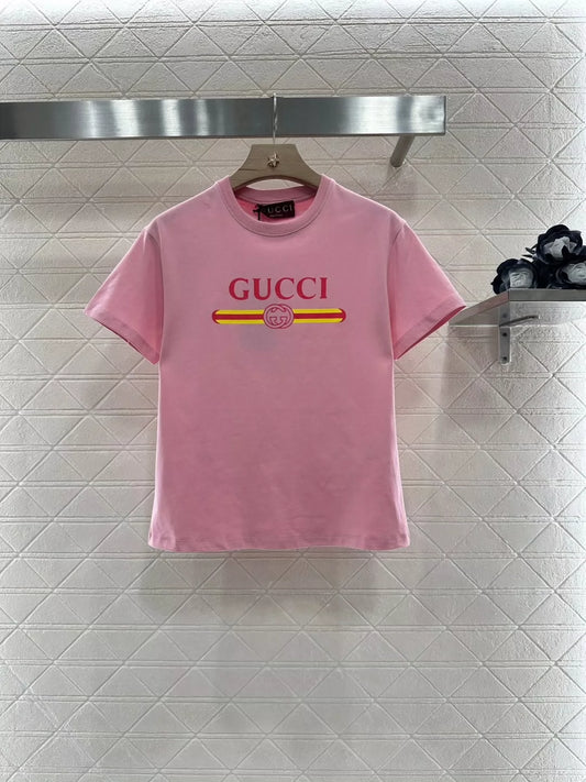 G 25 Summer New Printed Round Neck Short Sleeve T-Shirt