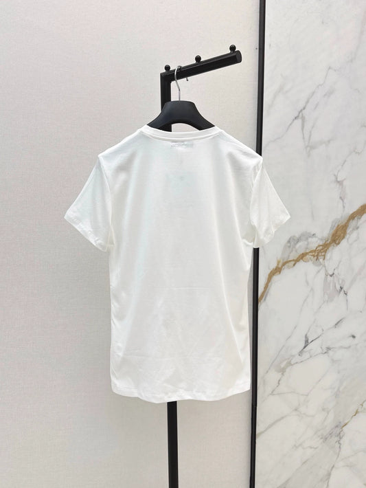 D 25 New Loose Shanghai City Painting Short Sleeve