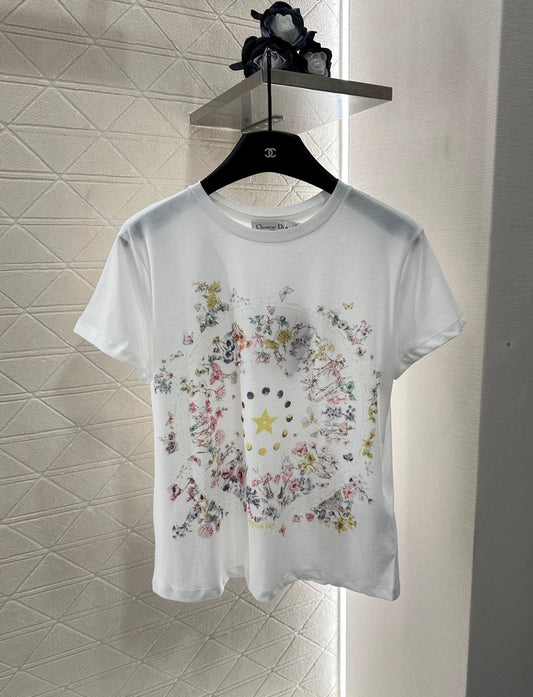 D 25 Round neck printed T-shirt