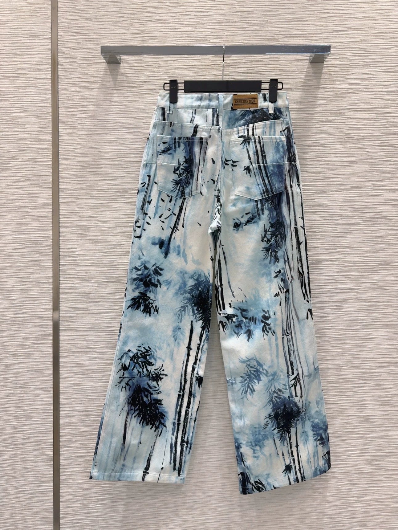 D 25 New Ink Painting Print Jeans