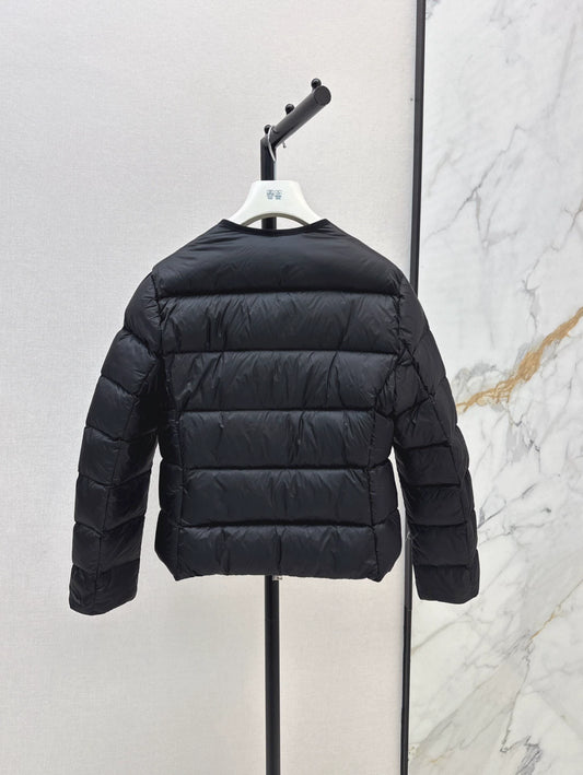 MON 25fw Simple round neck down jacket(BLACK/PINK/BROWN)