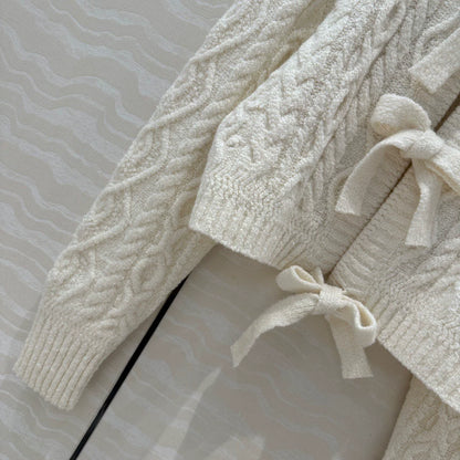 C 24 Ski Collection Bow Tie Cardigan