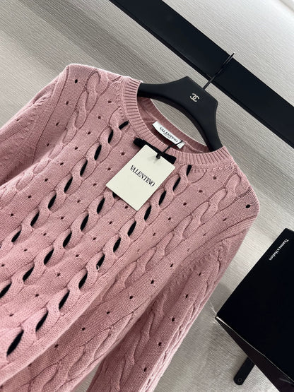 25 Early Autumn New Arrival Cable Ribbon Knitted Pullover Sweater