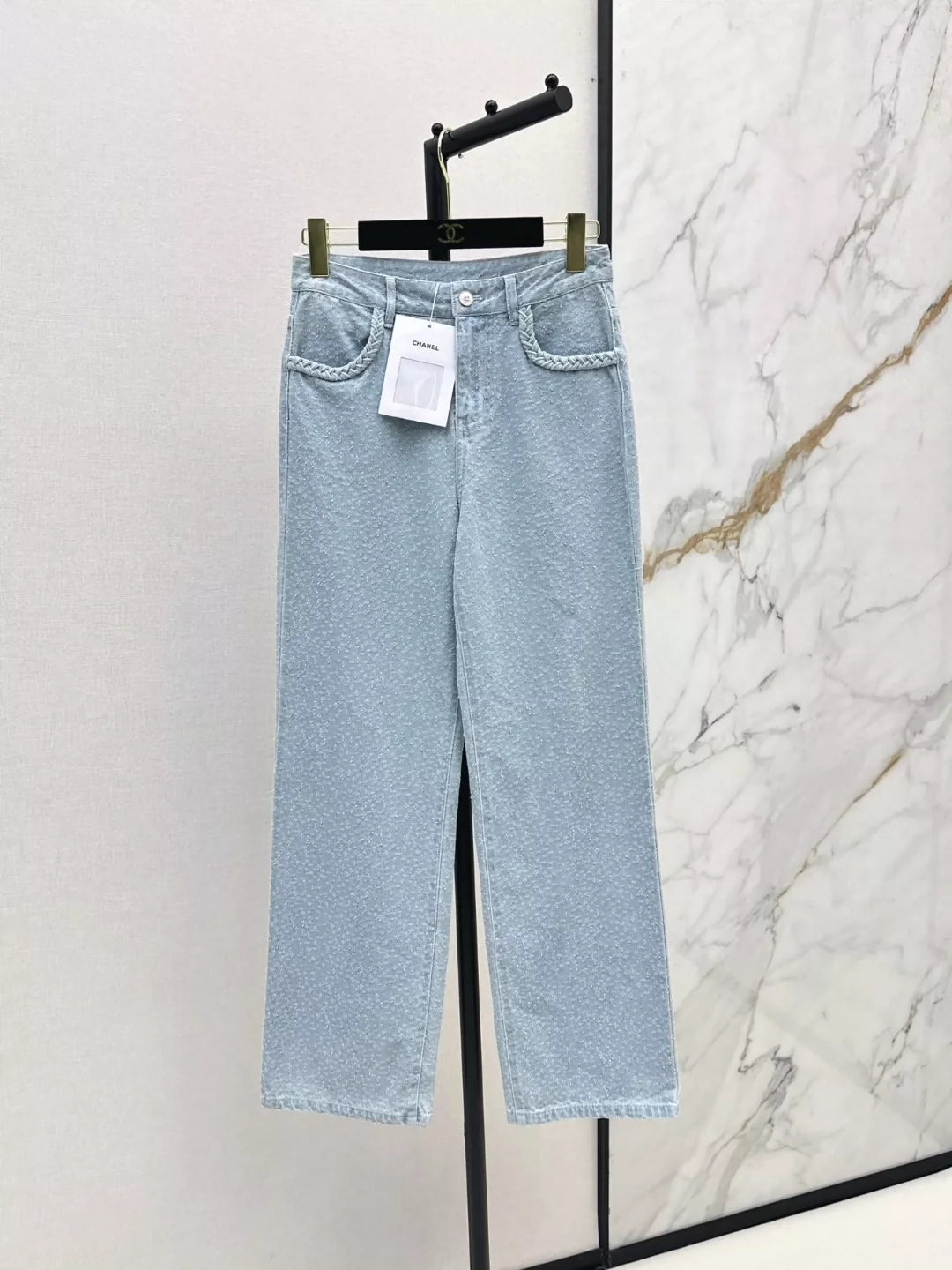 c 25 Spring/Summer Latest Custom Fabric Straight Leg Jeans