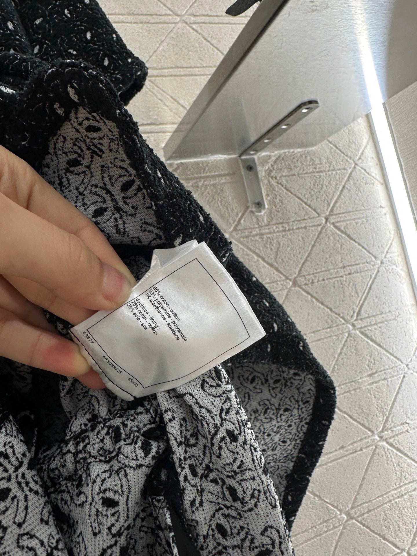 C 25 Drawstring Jacquard Dress