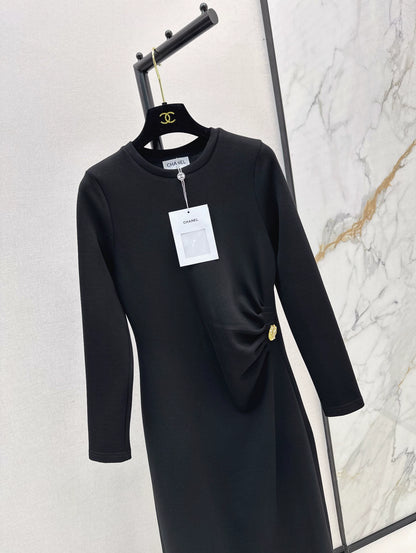 LOR 25fw Long waist-cinching dress