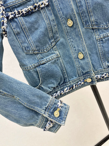 C 25 Early Autumn New Celebrity Style Denim Jacket