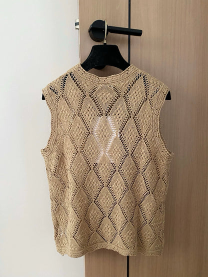 C 25 Flying Swallow Logo Buttons Skeleton Vest