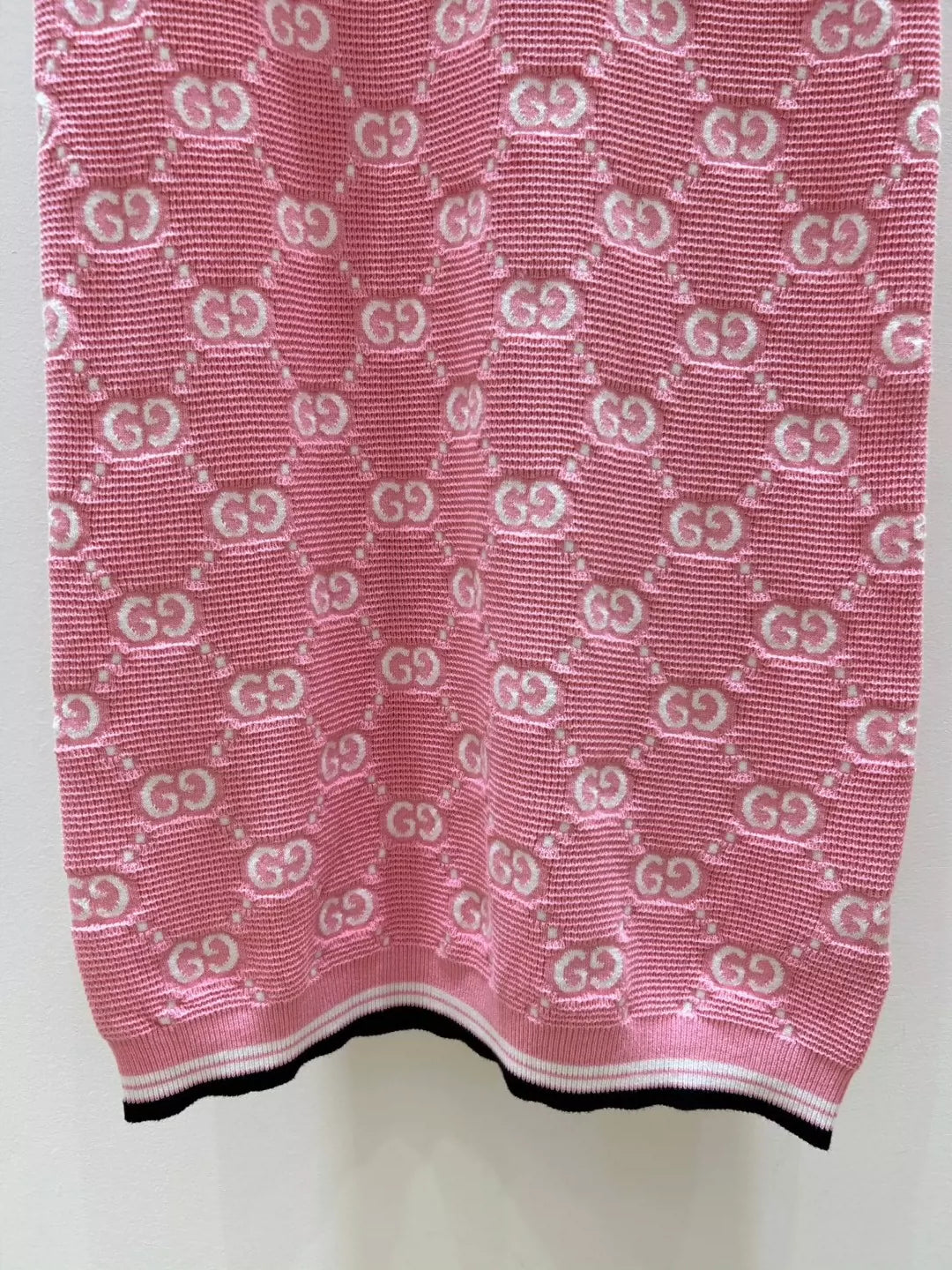 G 25 New Monogrammed Jacquard Knit Vest Dresses