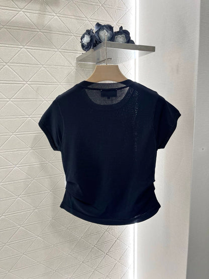 C 25 New Sling False Two Piece Knit Top