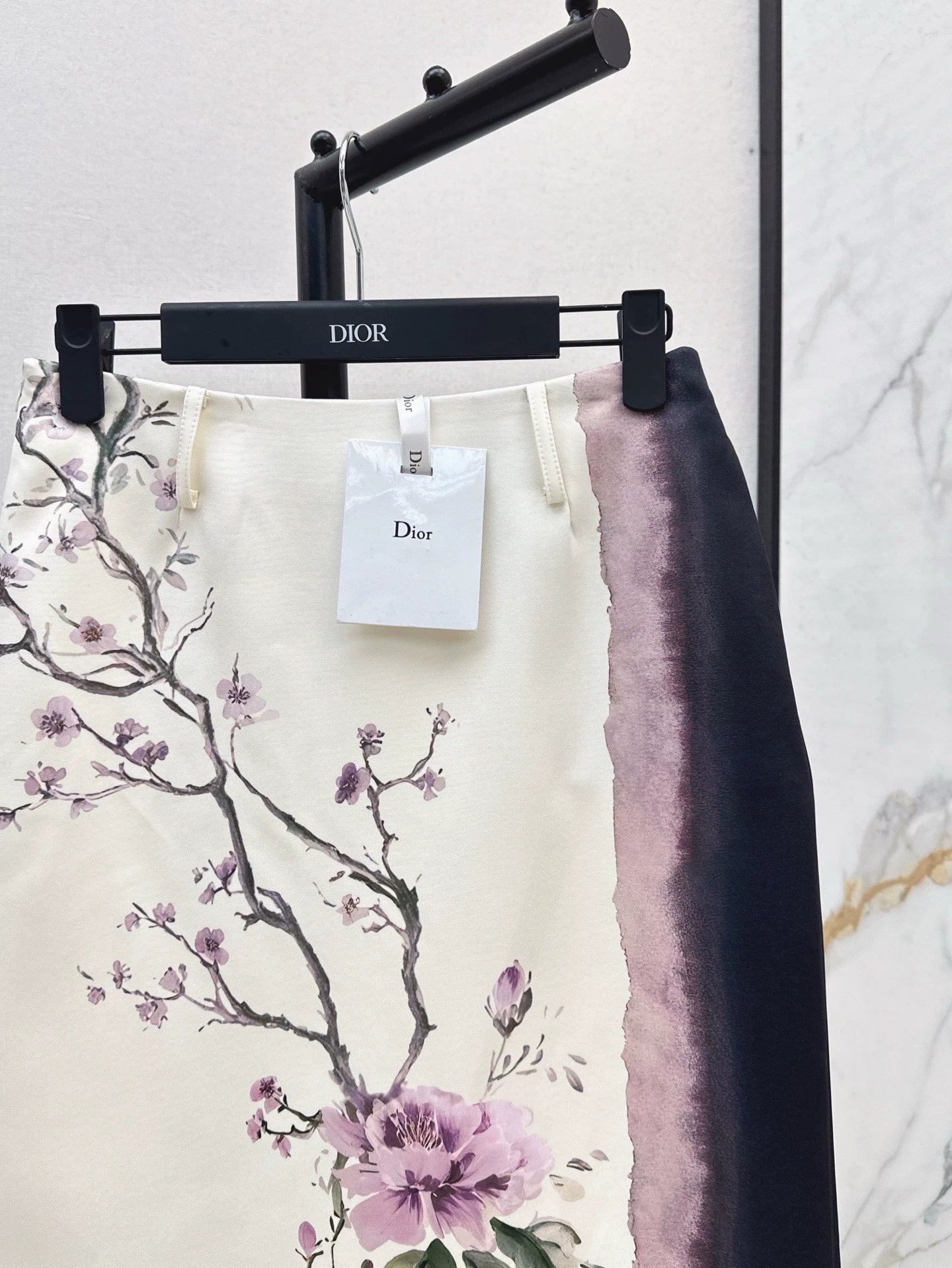 D 25 Spring and Summer New Printed Split Half-body Skirt