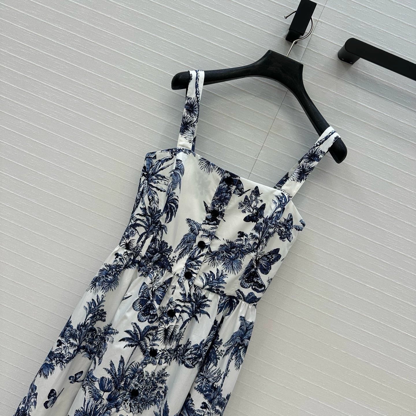 D 25 Spring/Summer New Printed Halter Sheath Waist Dresses