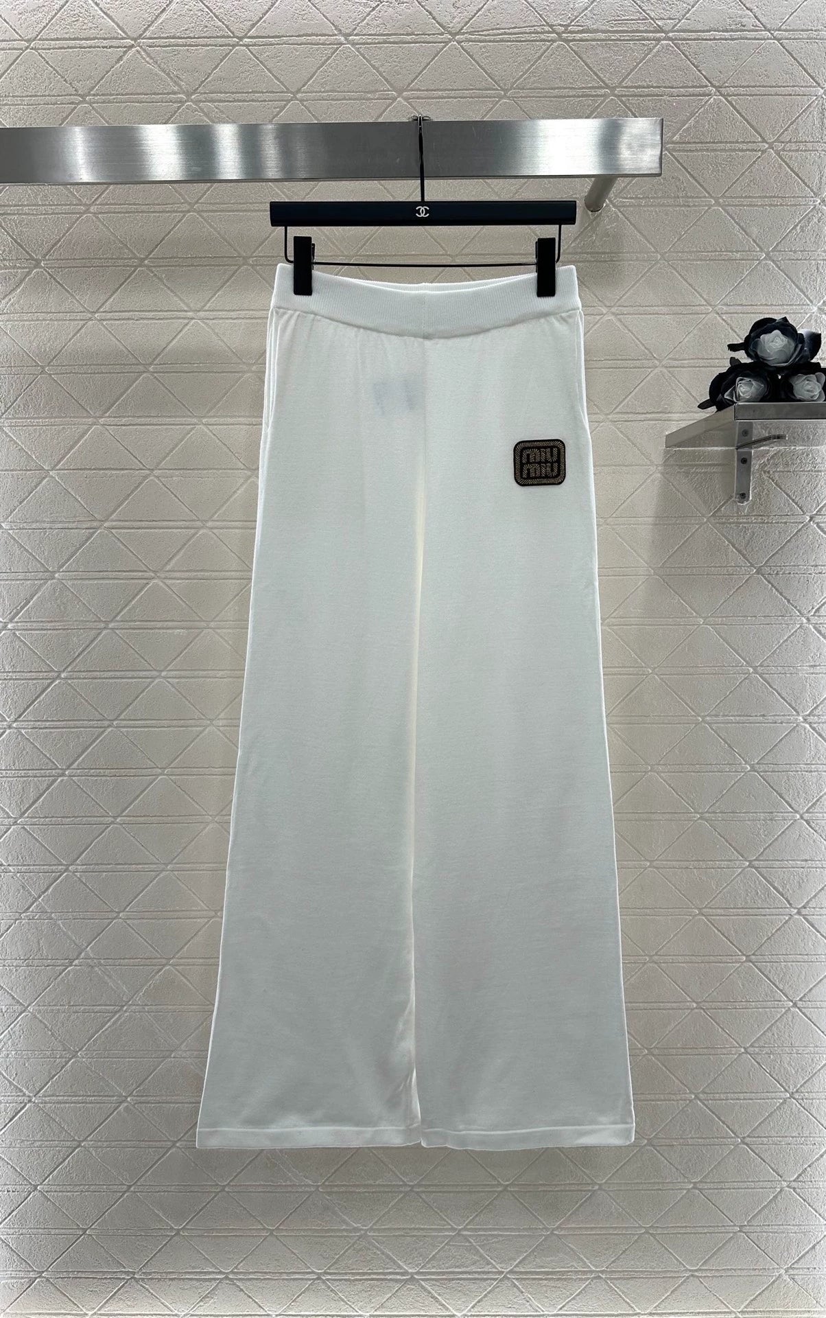 M 25 Shawl Collar Knit Top and Pants Set