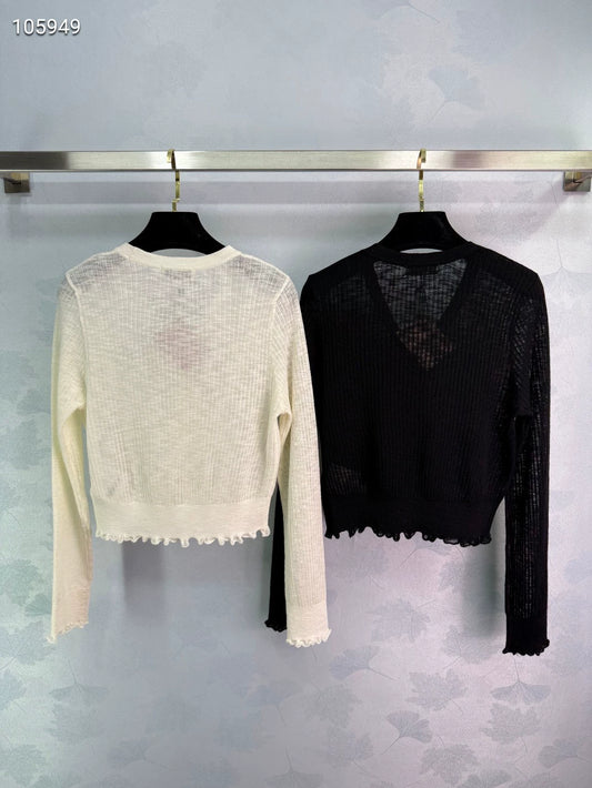 M 25 Short Thin Small Cardigan Long Sleeve