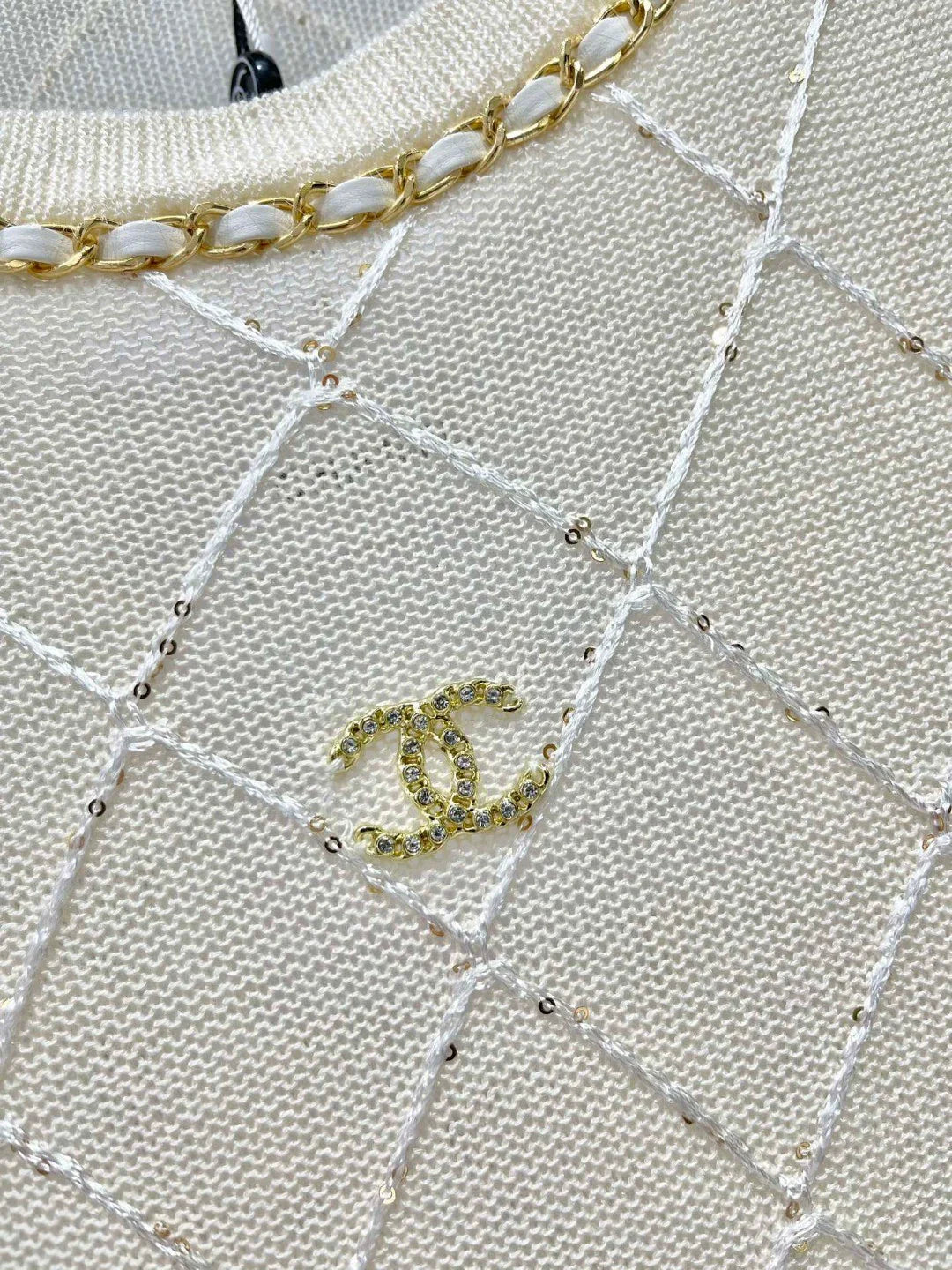 2025 Spring and Summer New Three-Dimensional Diamond Knitted Short Sleeves