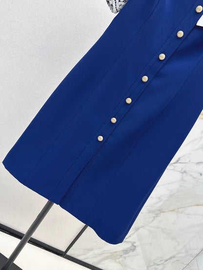 V 25 new style stand-up collar lace dress