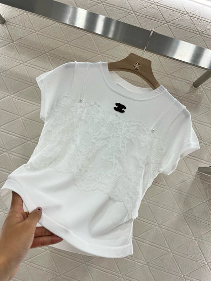 C 25 New Sling False Two Piece Knit Top