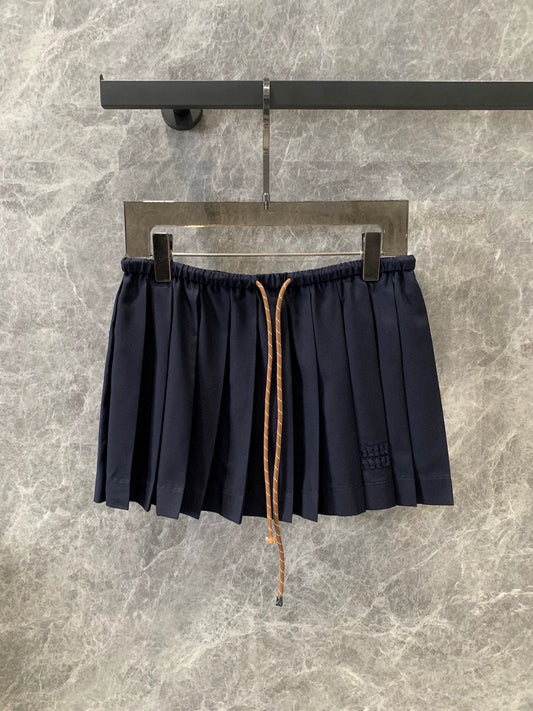M 24 Spring and Summer New Products Hemp Rope Pleated Short Skirt