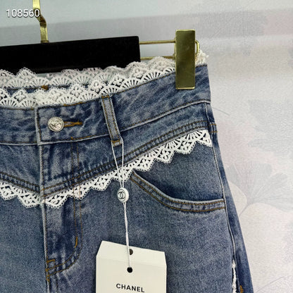 C 25 Lace panel jeans