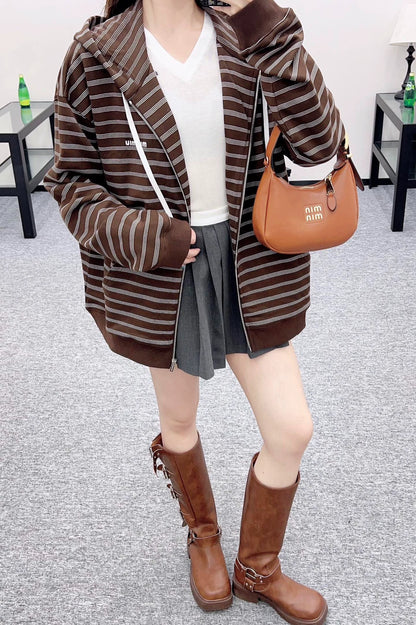 M 25 Hooded zip-up sweatshirt