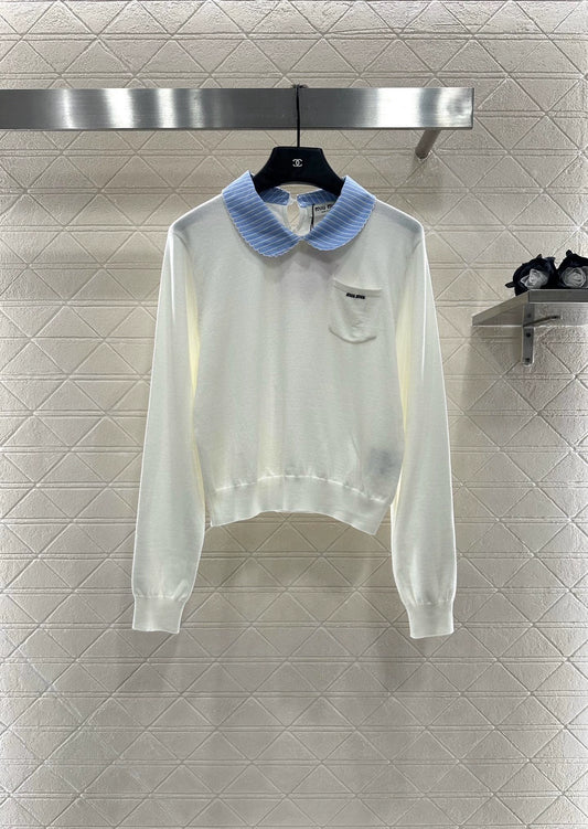 M 25 Spliced knitted long sleeves
