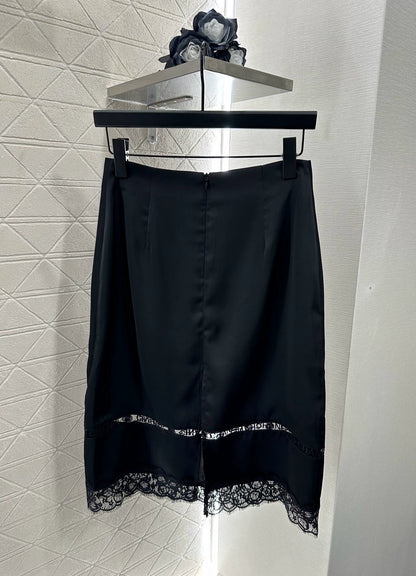 C 25 Lace Embroidered Skirt