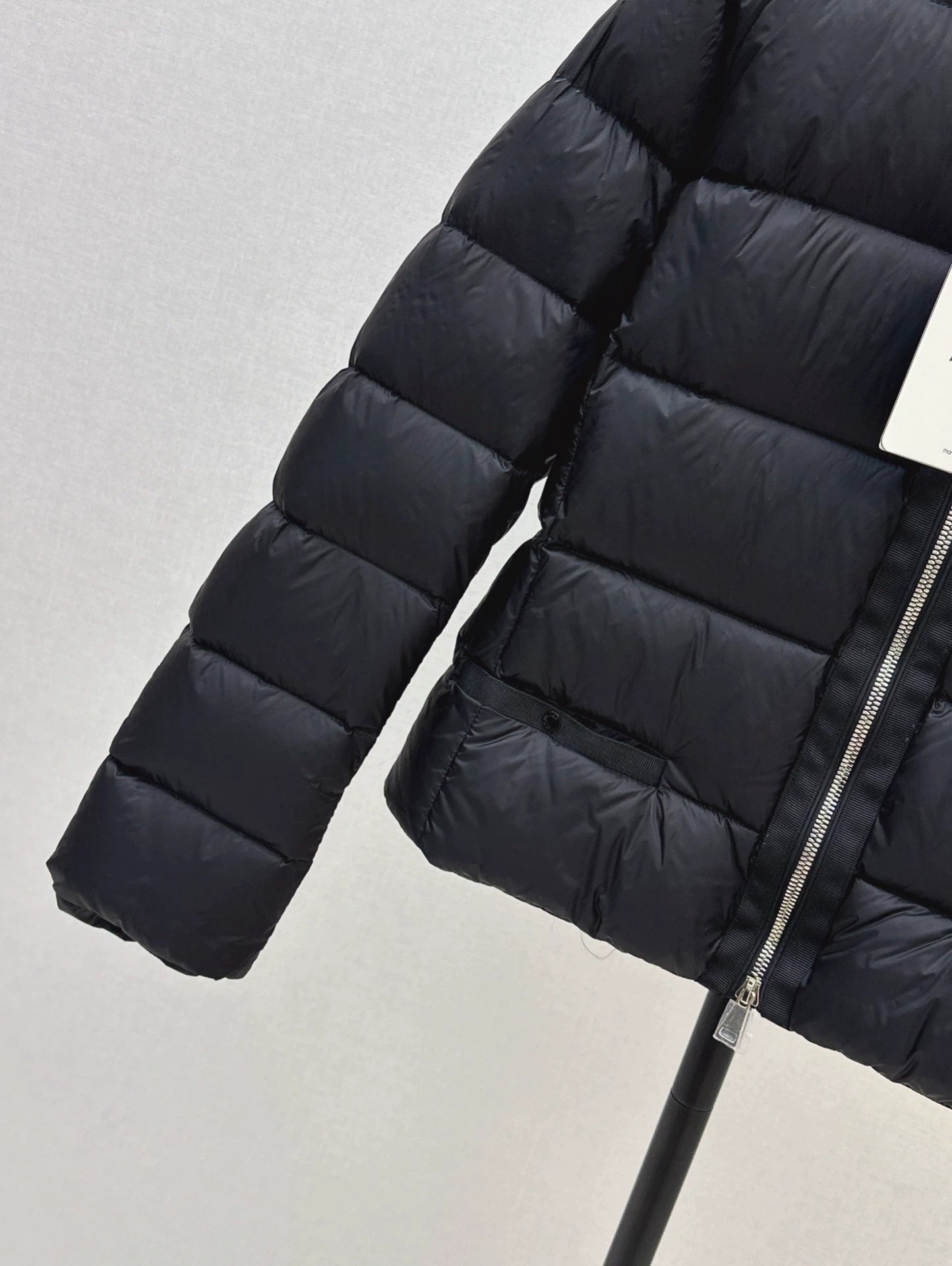 MON 25fw Simple round neck down jacket(BLACK/PINK/BROWN)