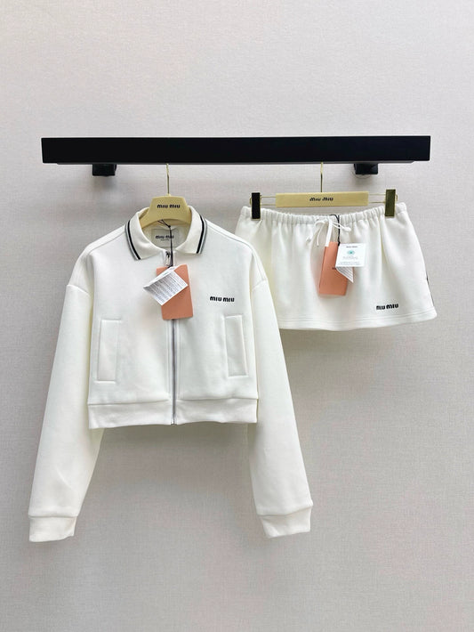 M 25 NEW Lapel Jacket + Half Skirt Set