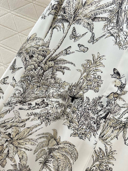 D 25 Printed silk shirt