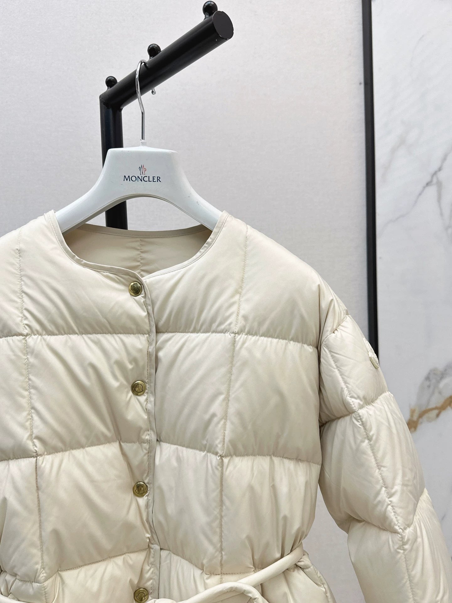Mon 25fw New Puffer Crew Neck Down Jacket
