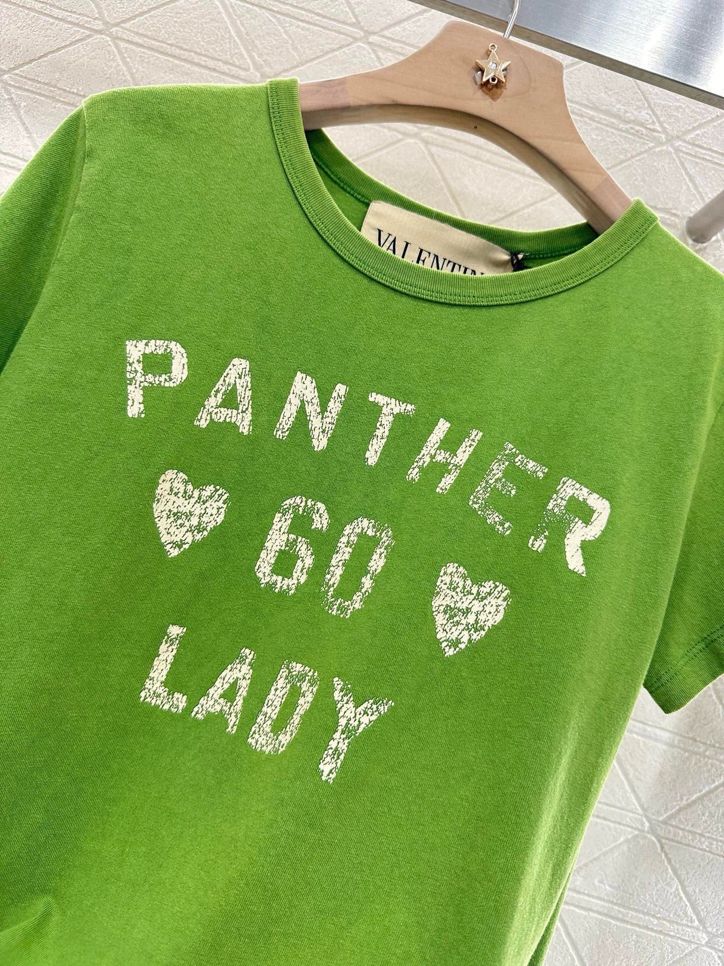V 25 Round neck embroidered printed short sleeve T-shirt