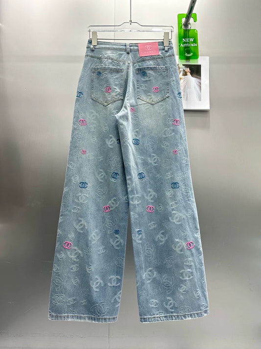 C 25 Summer new design jacquard jeans