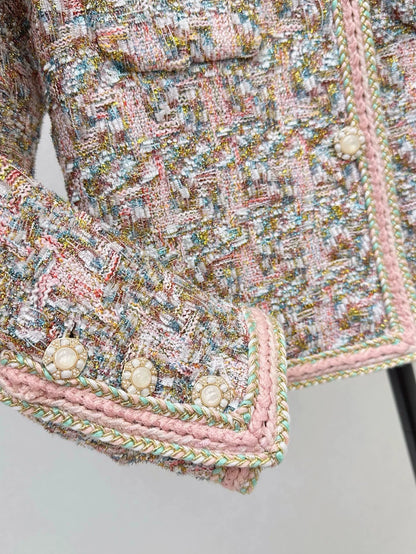 Ce 25 New trim design tweed jacket