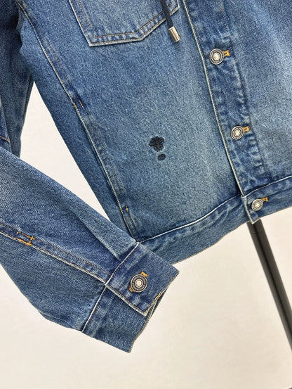 D 25 new hooded denim jacket