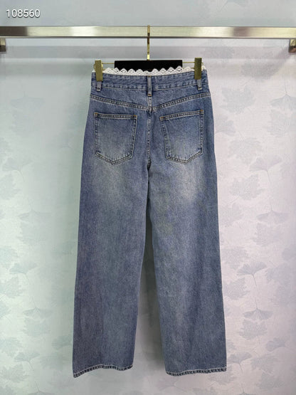 C 25 Lace panel jeans
