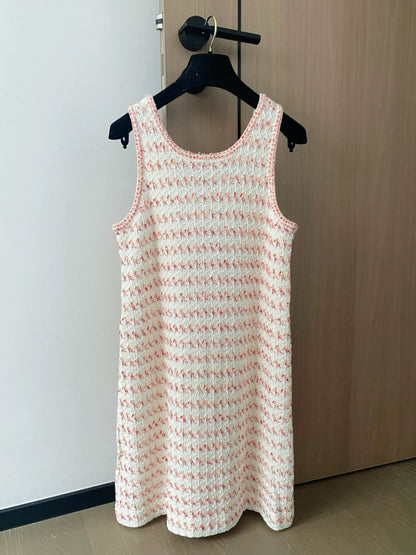 C 25 New color clashing pockets single-breasted knit undershirt dresses