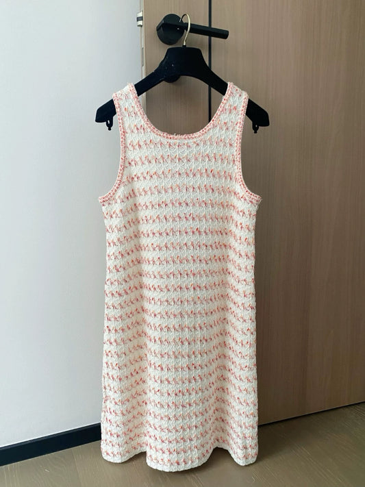 C 25 New color clashing pockets single-breasted knit undershirt dresses