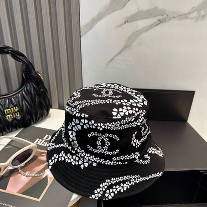 C 25 New Arrival Petal Print Bucket Hat