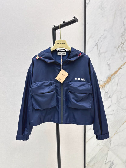 M 25 New Double Pocket Hooded Windbreaker Jacket + Umbrella Half Skirt Nylon Suit