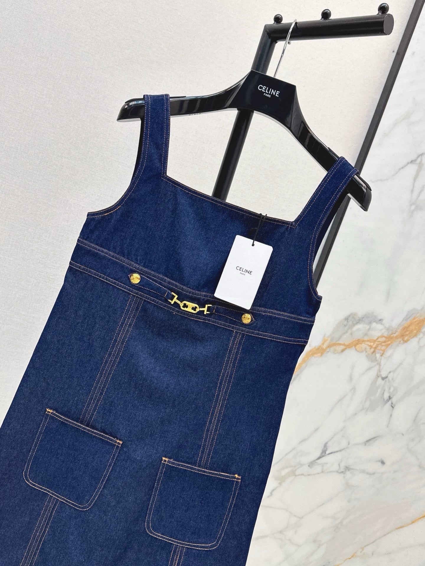 CE 25 Spring/Summer New Denim Vest Dress