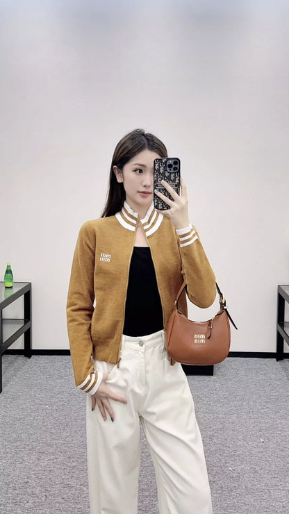 M 25 casual zipper cardigan