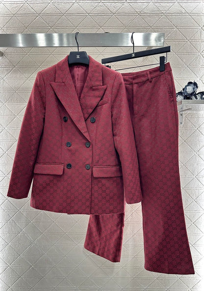 Gu 25 Double-breasted suit trousers