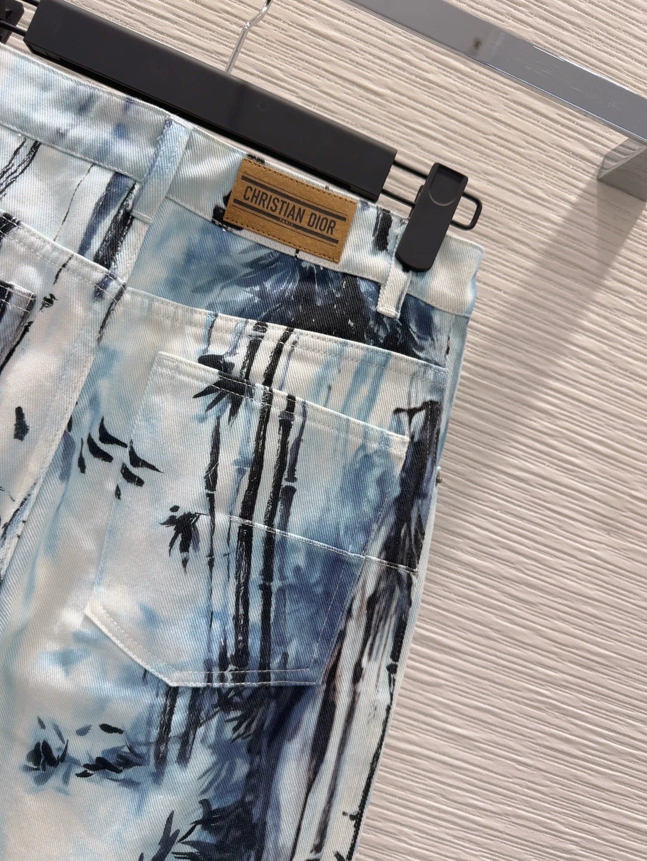 D 25 New Ink Painting Print Jeans