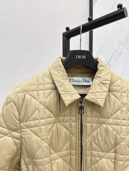 D 25fw Embroidered logo padded jacket