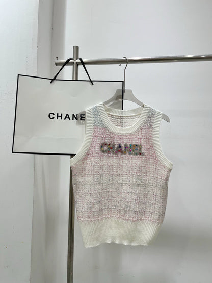 2025 Spring and Summer New Color Knitted Vest