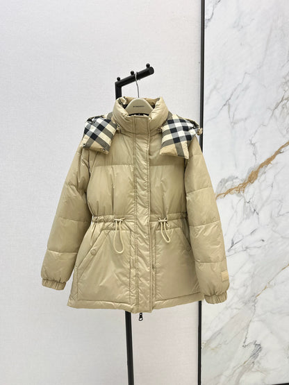 Bru 25fw Plaid double-faced down jacket