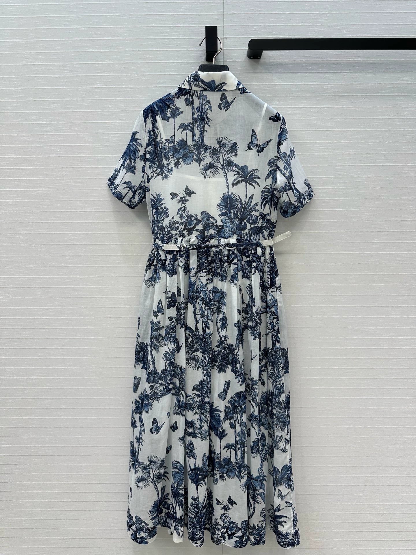 D 25 Spring/Summer New Printed Petticoat Neck Short Sleeve Dresses
